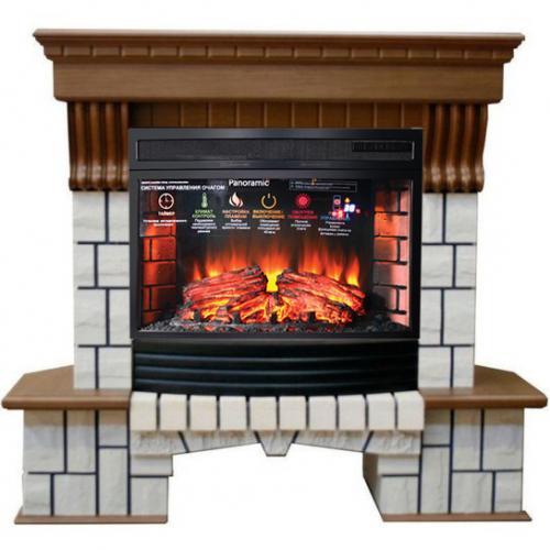 Каминокомплект InterFlame Экстер унив. (дуб)+Panoramic 25 LED FX Каминокомплект InterFlame Экстер унив. (дуб)+Panoramic 25 LED FX в Саранску