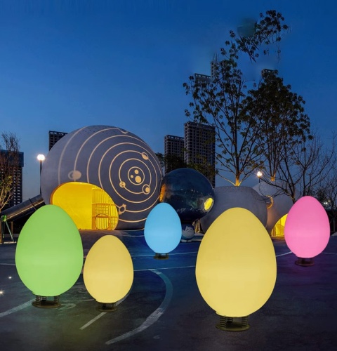 Светильник Яйцо 65х110 питание от 220В, RGB