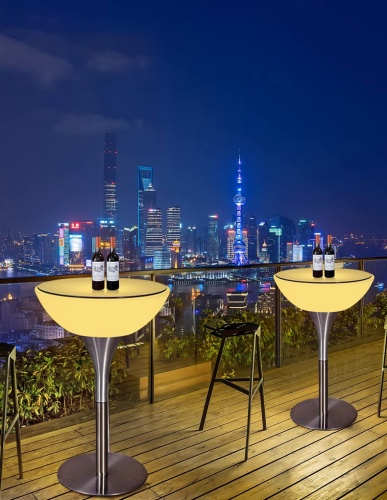 Комплект светящейся мебели Стол+2 стула V5